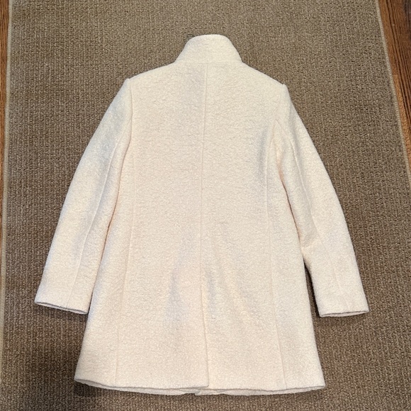 LOFT Cream Women's Boucle Car Coat - Picture 5 of 8